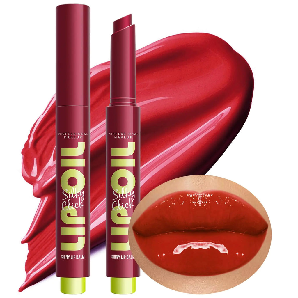 TWLBXMG 2 IN 1 Red Lip gloss Lip Oil Lip Plumper Gloss Lipgloss High Pigment Plumping Lip Gloss Moisturizing Lip Makeup Lip Gloss For Women Girls Long-Lasting Dry Lip Care 03# red